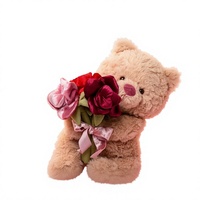 Peluche Ourson Nina de la Saint-Valentin Catch Fun 520, adorable poupée avec rembourrage en polyester et coton PP, cadeau d'anniversaire unisexe