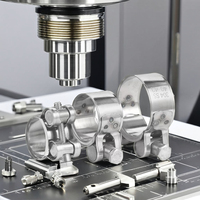 Collier de serrage industriel en acier inoxydable 304, usiné CNC, robuste, épaissi et renforcé