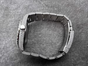 Privado personalizado superior luminoso VVS resistente al agua 41 mm 904 acero 9001 movimiento 326934 Full Dia Ice Moissanite reloj - Product Image 2