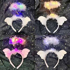 <span class=keywords><strong>Bandeau</strong></span> lumineux pour fête, halo lumineux, <span class=keywords><strong>bandeau</strong></span> de festival, <span class=keywords><strong>bandeau</strong></span> lumineux <span class=keywords><strong>LED</strong></span>, <span class=keywords><strong>bandeau</strong></span> d'ange avec lumière - Product Image 1