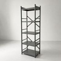 Étagère de rangement multifonctionnelle en acier au carbone de style minimaliste, à poser au sol, pour la cuisine
