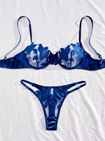 Factory Wholesale Hot Sale Women Lingerie Embroidery Sexy Bra and Underwear Mesh Sexy Lingerie Sets