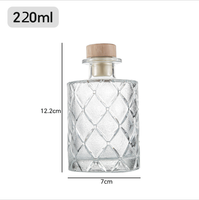 Flacon de parfum en verre vide de 100 ml avec bouchon en liège pour diffuseur de parfum liquide