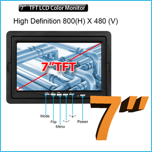 Caméra d'inspection de canalisation 1000TVL 23MM CMOS, 20M, avec moniteur LCD TFT 7 pouces, H.265, carte SD, système d'inspection des canalisations - Product Image 5