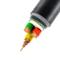 Cable de Alimentación de 4 Núcleos con Aislamiento de PVC VV4x4mm 0.6/1KV-8.7/15KV, Cable de Cobre para Construcción VV VV22, Clasificación IP67, Voltaje de 1.5-800mm