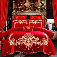 Meilleur prix, qualité supérieure, imprimé, 100% polyester, luxe, jacquard, ensemble de couvre-lit 4 pièces, éco-responsable, réversible