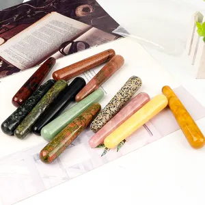 Hete Verkoop Hoge Kwaliteit Yoni Toverstaf Volwassen Jade Massage Pistool Vrouwen Magic Healing Stick Steenhouwen Edelsteen Essentiële Huidverzorgingstool