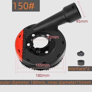 Güç aracı şartları 100/125 açı öğütücü aksesuar kiti plastik tozluk elmas taşlama tekerleği taş beton tozluk - Product Image 4