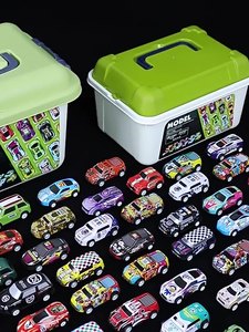 Jiexunda Storage Bucket 30 Pull Back <b>Racing</b> <b>Car</b> 1:64 Scale Unisex Gift for Boys Birthday Holiday <b>Toy</b> - Product Image 2