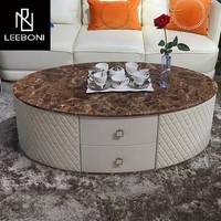 Table basse moderne nordique sur mesure, prix d'usine, table basse design créative, table basse avec rangement