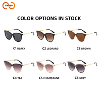 TWOOO T1687 Nouvelles Lunettes de Soleil Rétro Modernes Oeil de Chat en Métal Haut de Gamme avec Branches à Vis UV400 Vente en Gros Logo Personnalisé
