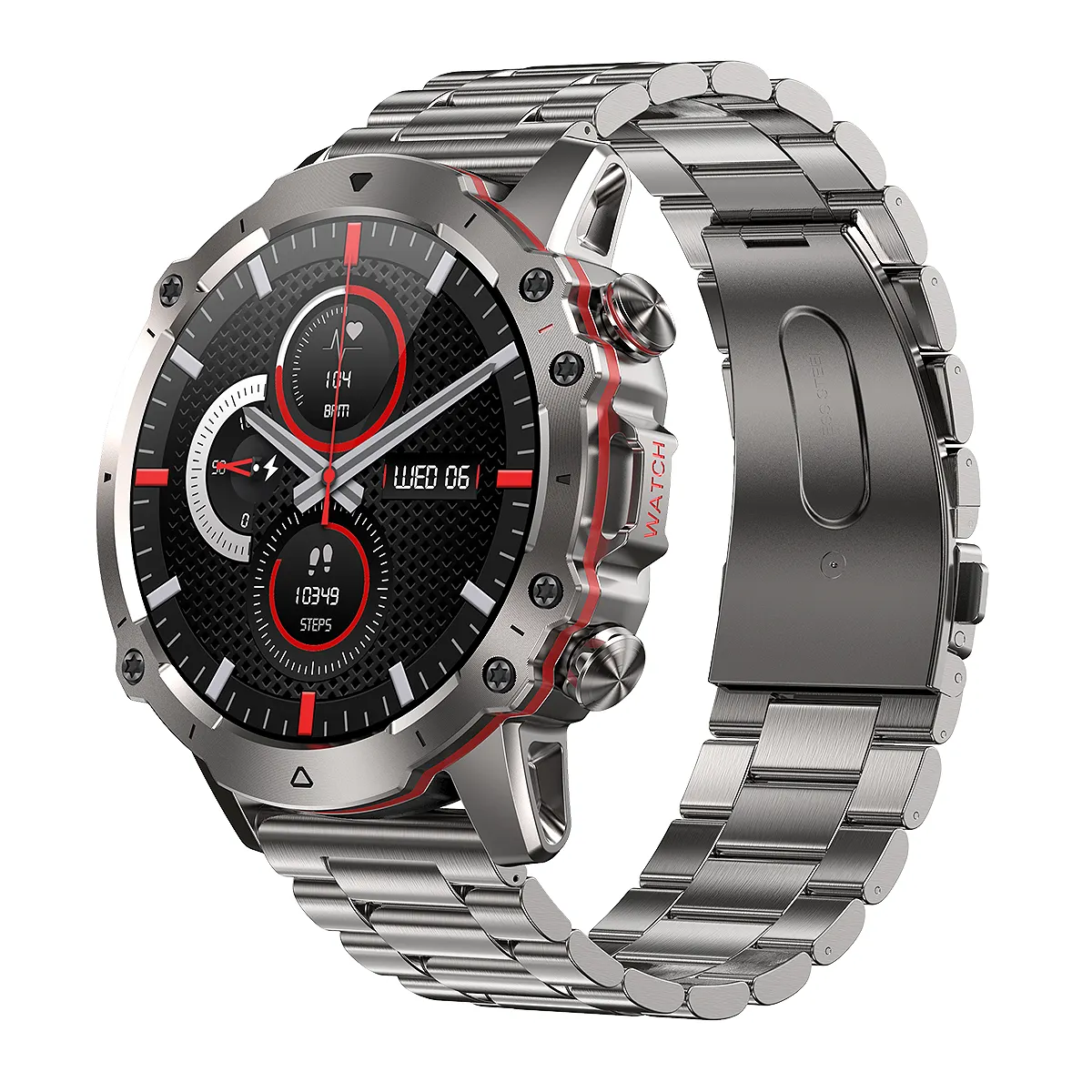 2023 Smartwatch AK56 AMOLED 400mah Gesundheits monitor 5ATM BT Anruf AK56 Smartwatch 1,43 Zoll HD 360*360 Lemfo Smartwatch