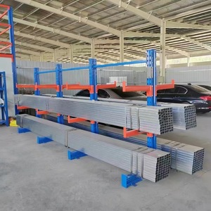 Estantería Cantilever Doble de 5 Niveles, Acero con Recubrimiento en Polvo Azul, Sistema de Almacenamiento Industrial Ajustable - Product Image 6