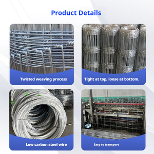 <span class=keywords><strong>Grillage</strong></span> en acier galvanisé à mailles plates pour clôtures de bétail agricole avec découpe et pliage sur mesure, diamètre de fil 1,8-3,4 mm, tailles de mailles 5-20 cm - Product Image 6