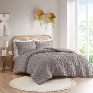 Juego de edredón DB Clip Jacquard de 7 piezas tamaño King Queen relleno de PVC de poliéster suave bordado liso para el hogar boda desechable - Product Image 1