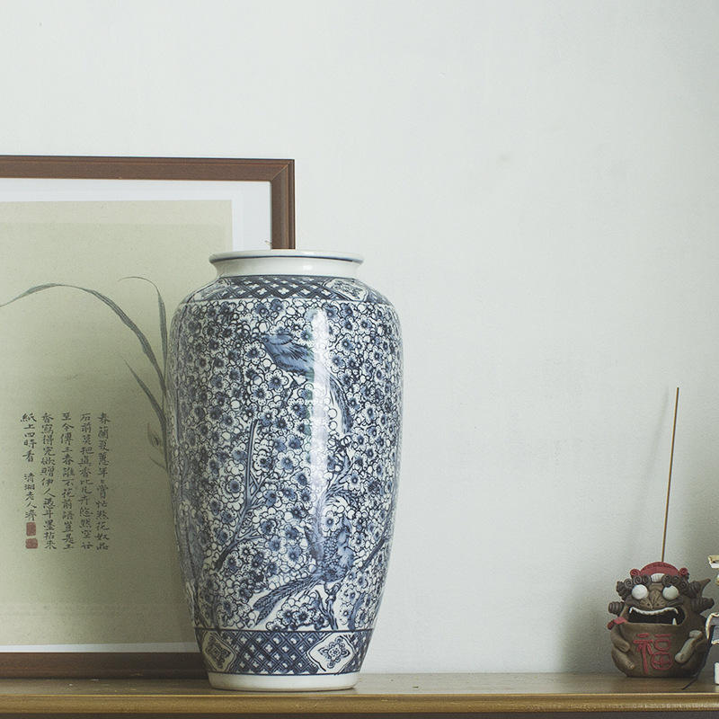 Magpie Plum High Vase