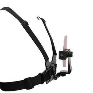 ที่วางโทรศัพท์มือถือแบบยึดที่หน้าอกน้ำหนักเบาสายรัดพลาสติก PC สำหรับ iPhone สำหรับ Samsung สมาร์ทโฟนคลิป POV - Product Image 1