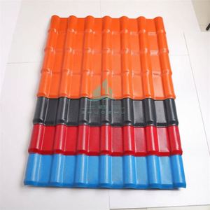 Diseño tradicional resistente a impactos ASA hoja de techo ignífugo aislamiento térmico resina sintética azulejo fibra de vidrio para casa - Product Image 4