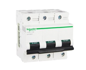 Interruptor Automático Miniatura <span class=keywords><strong>Acti</strong></span> 9 A9N19802 C120H, 3P, Curva C, 63A MCB - Product Image 1