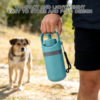 Ramasse-crottes avec distributeur de sacs à crottes intégré, ramasse-crottes portable à griffes, ramasse-crottes manuel pour chiens de petite, moyenne et grande taille