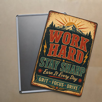 Plaque Métallique Vintage avec Citation Motivante et Inspirante sur le Thème du Travail et du Fitness, Décoration Murale Rétro pour Salle de Sport et Cave Masculine, Art Mural en Métal