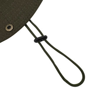 Cappelli da pescatore mimetici all'aperto Safari personalizzati con cappello da pescatore da pesca Unisex con cordino - Product Image 3