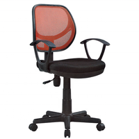 Chaise de bureau confortable en tissu pour cadre, idéale pour le personnel, le jeu sur PC, ergonomique, pivotante, pour le travail.