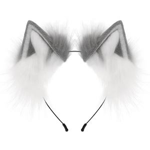 Nouveau Style en peluche belle fausse fourrure oreilles <span class=keywords><strong>de</strong></span> <span class=keywords><strong>loup</strong></span> renard bandeau oreilles <span class=keywords><strong>de</strong></span> chat bandeau pour les fans d'anime - Product Image 5
