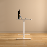 Table de bureau électrique en bois au design moderne avec hauteur réglable Caractéristiques ergonomiques pour une utilisation confortable de l'ordinateur portable