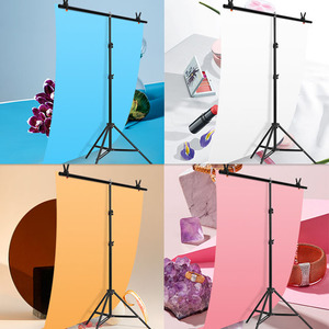 Support de Fond <span class=keywords><strong>Photo</strong></span> en T de 200x150cm, Kit Complet pour Studio <span class=keywords><strong>Photo</strong></span>, Structure Cadre en T - Product Image 6