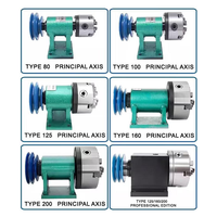 Tête de division pour tour, mandrin 3/4 mâchoires 80-100 mm, hauteur du centre 100 mm, tête de division pour fraisage, trou 16 mm, hauteur du centre 100 mm