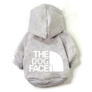Köpekler ve kediler için XS-9XL klasik tarzı Polyester Pet Hoodie ceket mektup desen yüz Hoodie giysileri - Product Image 5