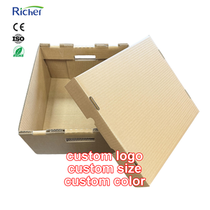 Cartone Ondulato Cerato Impermeabile a Prezzo di Fabbrica per Distribuzione di Alimenti Freschi <span class=keywords><strong>e</strong></span> Spedizione di Prodotti Ittici - Product Image 1