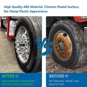 <span class=keywords><strong>Cache</strong></span>-écrous de roue de 33 mm (4-1/4 po) à visser, à dessus plat, de remplacement pour semi-remorques <span class=keywords><strong>Volvo</strong></span> International - Product Image 5