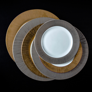 Luxury <span class=keywords><strong>Fine</strong></span> Bone <span class=keywords><strong>China</strong></span> Dinner Set Bộ Đồ Ăn, Bán Buôn Nhà Hàng Dinner Set, Luxury Gốm Bạc Bộ Đồ Ăn - Product Image 6