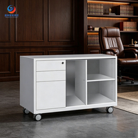 Gabinete Lateral de Acero Industrial Moderno con 2 Cajones, Organizador de Almacenamiento de Archivos para Oficina, Uso Comercial, Exterior y Cocina