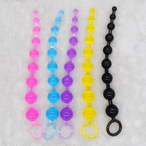 Anal Beads Soft Rubber Waterproof Anal Sex Toys For Adult Stimulation Long Beads - Product Image 1