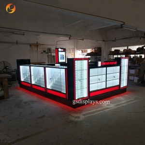 Phong cách phổ biến bán lẻ bằng gỗ điện thoại di động kiosk cho điện thoại kiosk trong trung tâm mua sắm