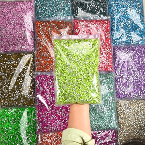OLeeya Nueva Serie de Cristales de Imitación con 12 Facetas, Bolsa a Granel de Cristales de Imitación de Fondo Plano en Colores Mocha, Cristales de Imitación sin Fijación en Caliente para Manualidades DIY - Product Image 2