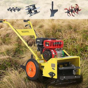 เครื่องกำจัดวัชพืชแบบขับเคลื่อนสี่ล้อ เครื่องยนต์ดีเซล พร้อมใบมีดโรตารี่สำหรับพรวนดินและบดหญ้า ใช้ในงานเกษตร ประสิทธิภาพทรงพลัง - Product Image 3
