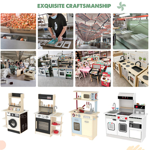 Đôi Bên Giả Vờ Vai Trò Chơi Công Cụ Nấu Ăn Lớn Đẹp Nhà Hàng Gỗ All-in-1 Chơi Trẻ Em Bằng Gỗ Nhà Bếp Đặt Đồ Chơi Cho Trẻ Em - Product Image 5