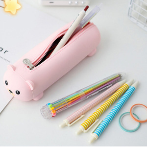 Cute Puppy Dog Student <b>Silicone</b> <b>Rubber</b> Pencil Case Stationary Pouch for Organization and Convenience - Product Image 3