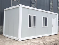 Maison conteneur modulaire détachable préfabriquée, abri portable pour chantier et logement temporaire