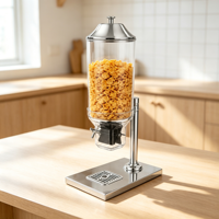 Distributeur de nourriture sèche 7L, conteneur de rangement pour comptoir, distributeur de bonbons, de noix, de céréales pour hôtel, buffet, petit-déjeuner
