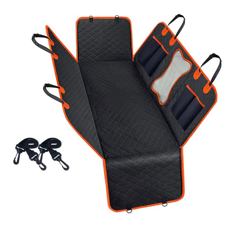 Bone-colored with orange trim-147137 cm