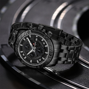 Naviforce 9227 nf9227 kinh doanh thạch anh Đồng hồ đeo tay đồng hồ thép không gỉ Đồng hồ chống thấm nước người đàn ông Chronograph Relogio Masculino - Product Image 5