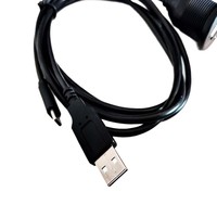 Nouveau câble d'extension USB 2.0 + USB Type-C mâle-femelle en cuivre, étanche, pour tableau de bord de voiture
