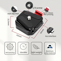 Personnalisé votre plaque de dégagement rapide style V 1/4 "filetage, système de dégagement rapide plaque QR adaptateur de montage sur trépied pour appareil photo