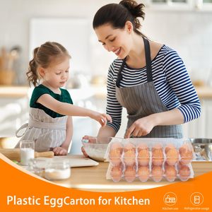 Riutilizzabili a buon mercato alla rinfusa 12 vassoi per uova di gallina in plastica cartoni per i mercati delle aziende agricole familiari - Product Image 4