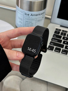 สายรัดแม่เหล็กแบบ <span class=keywords><strong>Milanese</strong></span> สำหรับ <span class=keywords><strong>Apple</strong></span> <span class=keywords><strong>Watch</strong></span> band ULTRA 2 49mm 9 8 <span class=keywords><strong>7</strong></span> <span class=keywords><strong>45mm</strong></span> 41mm สายสแตนเลสสำหรับ iWatch 9 8 6 5 4 3 SE 44 - Product Image 6